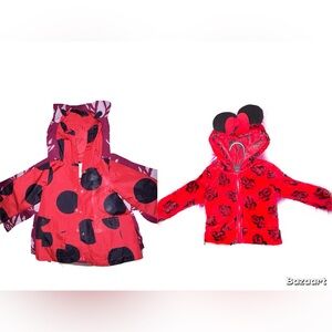 Red and Black jackets 2t